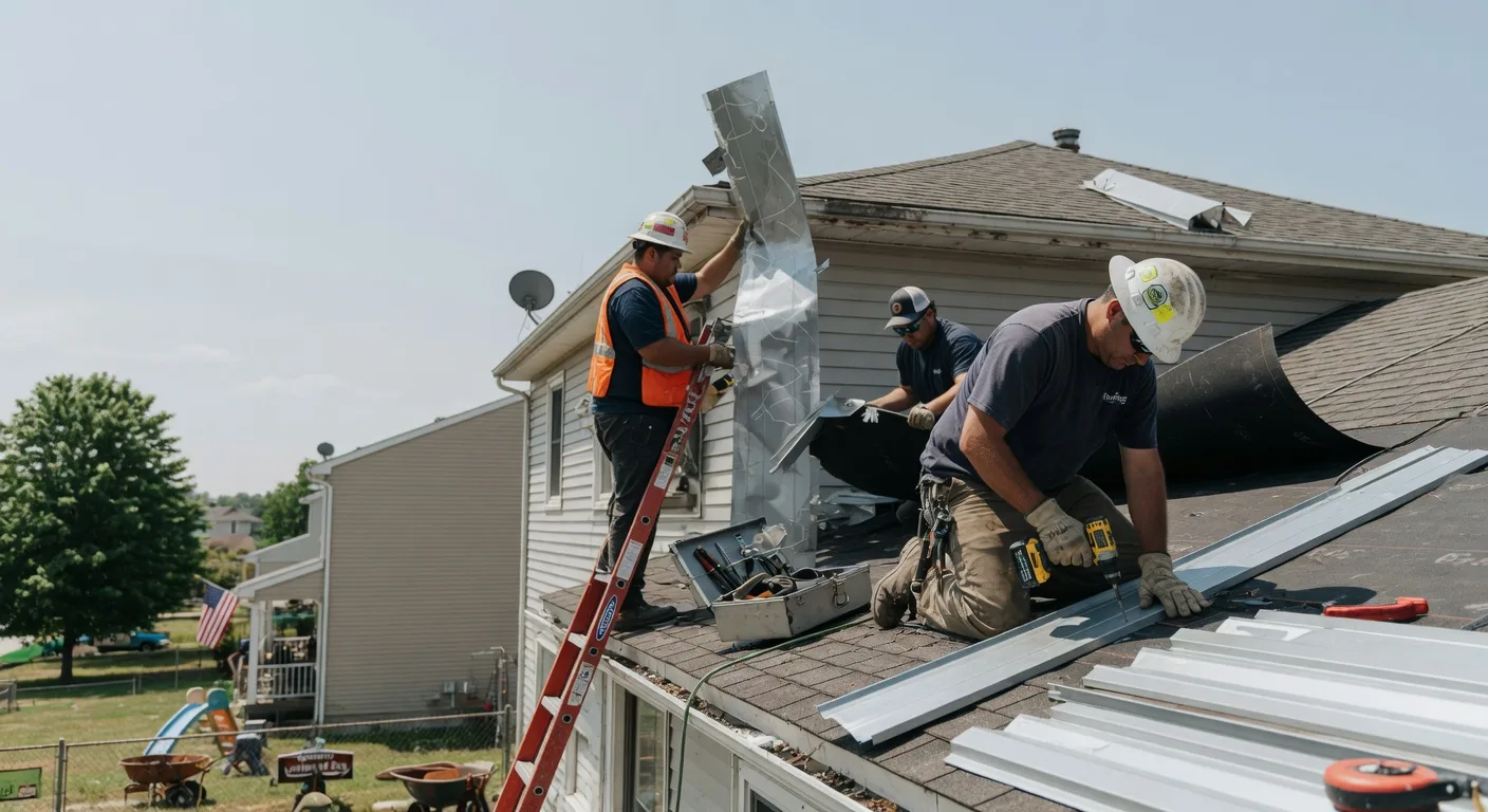 Storm Damage Metal Roof Repair in Waynesburg, OH